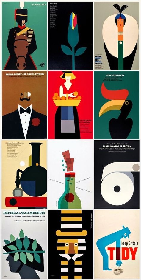 Tom Eckersley Posters, Tom Eckersley, Arte Doodle, Flower Illustrations, Illustrations And Posters, Editorial Illustration, Book Cover Design, Graphic Design Posters, Visual Design