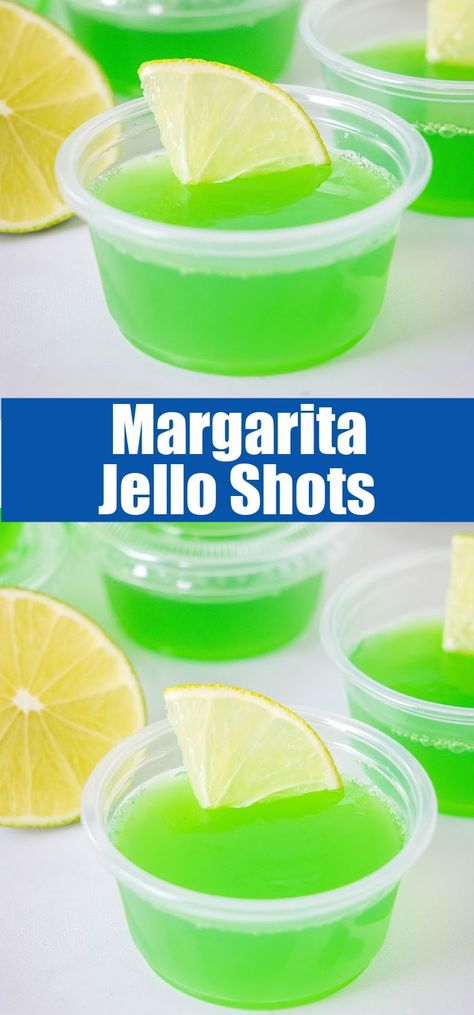 Margarita Jello Shots - the perfect fun addition to your next party! Turn margaritas into Jello shots with just a few simple ingredients and they are ready to no time. Margarita Jello Shots Recipe, Margarita Jello Shots, Margarita Jello, Margaritaville Party, Jello Shots Recipe, Party Drinks Alcohol, Pudding Shots, Jello Shot Recipes, Jello Shot