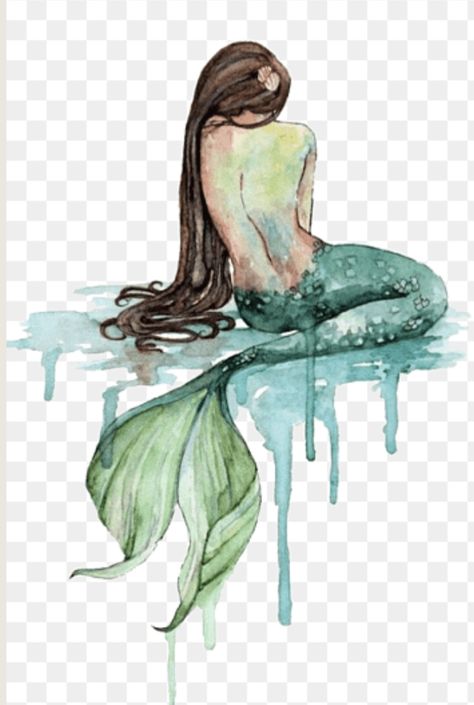 Mermaid Watercolor Painting, Paper Mermaid, Nursery Drawings, Mermaid Png, Mermaid Watercolor, Whale Illustration, Mermaid Artwork, Mermaid Illustration, Blue Drawings