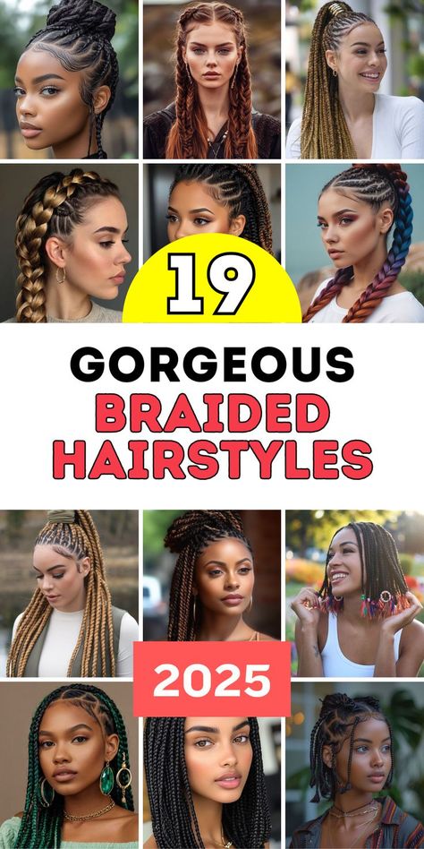 Discover timeless beauty with 19 braided hairstyles for 2025, showcasing box braids, cornrows, and twists for women and kids. Fishtail braids, bantu knots, and goddess styles bring elegance, while quick tutorials simplify complex designs like Fulani braids. Natural hair, wigs, and locs suit these braided options, offering something for every occasion. Braid Trends 2024, Hairstyles For Ladies Braids, Knot Less Braid Hairstyles, Long Braid Hairstyles For Black Women, Ethiopian Hairstyles Braids, Korean Braids Hairstyles, Latest Hair Braids Styles 2024 For Women, Women Cornrow Hairstyles, 2024 Braids For Black Women