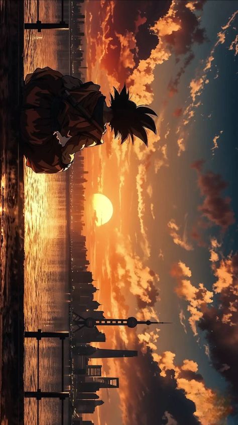 Anime Mobile Wallpaper, Goku Art, Goku Pics, Chill Wallpaper, Dbz Wallpapers, Wallpaper Sunset, Wall Street Art, Anime Picture Hd, 4k Wallpapers For Pc