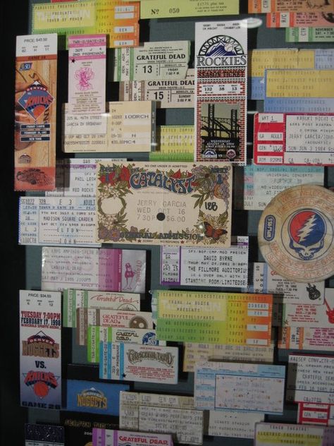 Ticket Stubs Display, Display Ticket Stubs, Concert Ticket Stubs Display, Concert Ticket Display, Framed Concert Tickets, Ticket Display, Concert Ticket, Ticket Stubs, Greece Islands