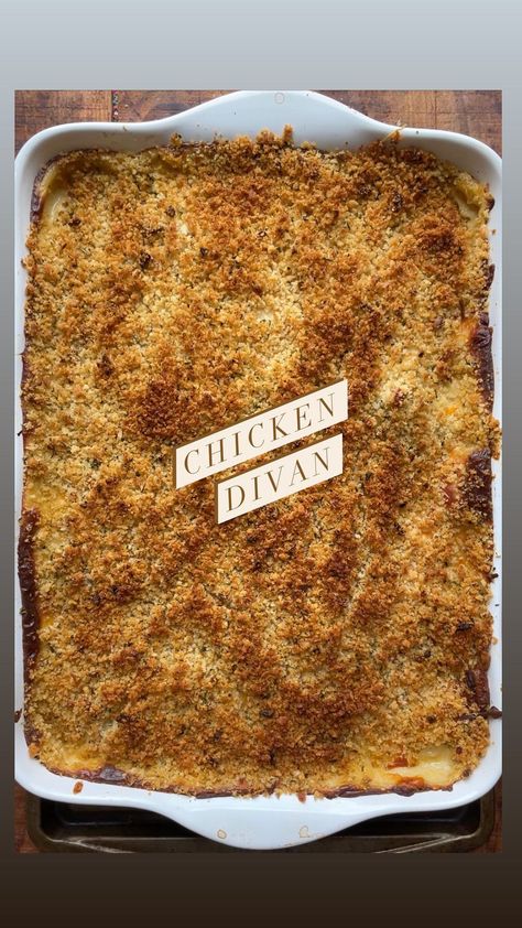 Diane Morrisey Recipes, Chicken Divan Casserole, Chicken Divan, Quick Dinner, Kitchen Recipes, Dinner Time, Chicken Dinner, Food For Thought, Chicken Dishes