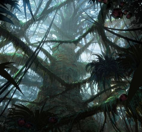 Utral atsawl! Big tree! Pandora Forest, Avatar Concept Art, Dylan Cole, Fairies Movie, Avatar Dr, Mermaid Photography, Jungle Life, Avatar 1, Dylan And Cole