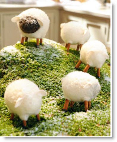 Felt Sheep Cheer Decorations, Diy Osterschmuck, Felted Sheep, Marlo Thomas, Sheep Crafts, Berry Baskets, Fabulous Diy, Diy Easter Decorations, Easter Fun