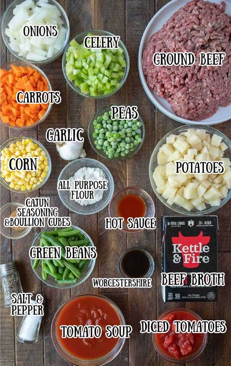 Hobo Stew | Easy Mulligan Stew Thieves Stew, Hobo Stew Recipe, Mulligan Stew Recipe, Hobo Stew, Ground Beef And Vegetables, Mulligan Stew, Bean Soups, Stew Easy, Ground Beef Stews