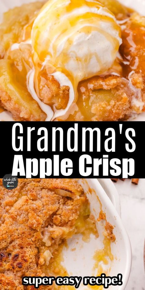 Apple Crisp Recipe Without Oats, Simple Apple Crisp Recipe, Quick Apple Crisp, Apple Crisp No Oats, Baking Apples, Apple Crisp Without Oats, Whole Lotta Yum, Best Apple Crisp Recipe, Easy Apple Crisp