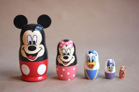 seven thirty three - - - a creative blog: Link Party Wrap-Up Nesting Dolls Diy, Disney Themed Nursery, Repeat Crafter Me, Stacking Dolls, Babushka Dolls, Dolls Diy, Mickey And Minnie Mouse, Russian Nesting Dolls, Matryoshka Doll