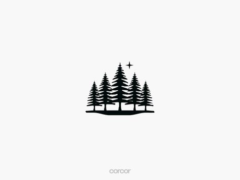 Forest Logo Hiking Logo, Forest Logo, Wild Logo, Outdoor Logos, Organic Logo, Tree Logos, Natural Logo, Tree Illustration, Global Community