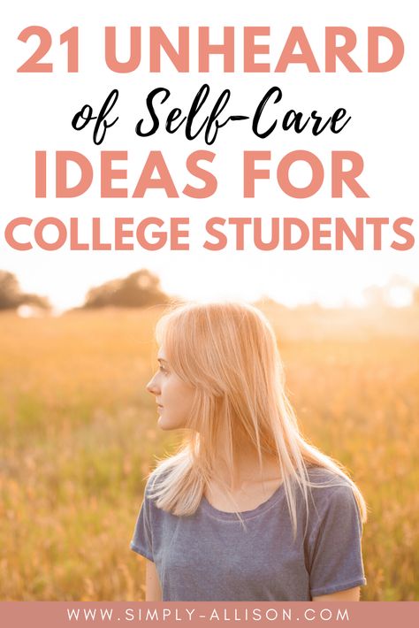 I challenge you to find some self care habits to include in your routine. Some of these self care tips for students will ensure that they will overcome the stress in college.  #college #selfcare #selfcareroutine #collegestudent College Student Self Care, Student Self Care, College Self Care, Academic Coaching, Time Management College Student, Importance Of Self Care, Freshman Tips, Healthy College, College Lifestyle