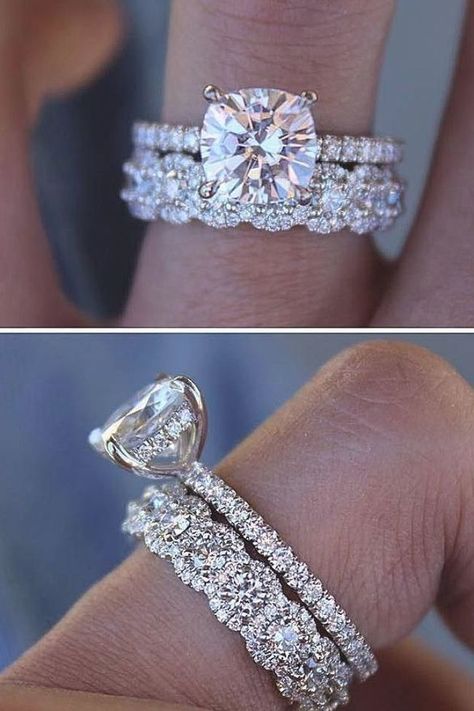 Solitaire Wedding Set, Cheap Wedding Bands, Platinum Rings, Wedding Ring Cushion, Rings Sets, Dream Wedding Ring, Wedding Diamond, Future Engagement Rings, Antique Engagement Ring