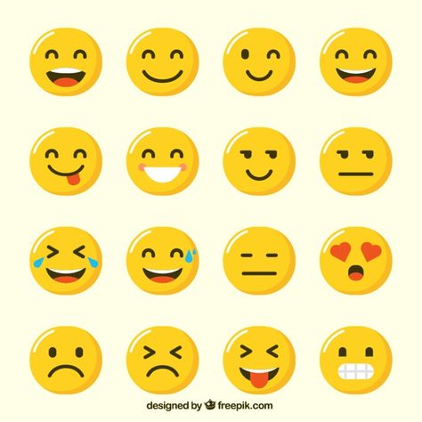 Funny Emoji, Graphic Editing, Flat Design, Premium Vector, Graphic Resources, Adobe Illustrator, Illustration Design, Vector Free, Free Design