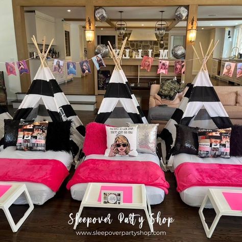 Happy National Sleepover Day! 🎉✨ Dive into the world of dreams with our top party themes! From Bohemian Romance to Taylor Swift vibes, Enchanted Gardens to Barbie dreams, and Let's Glow Crazy to Luxe Glam nights, we've got the inspo to make your sleepovers unforgettable! 💫✨ Let's celebrate your special milestones in style! Click the link in bio to book now. 🌙💕 #sleepoverpartyshop #SleepoverPartyGoals #njpartyrentals #nycpartyrentals #njpartyplanner #nycpartyplanner #NationalSleepoverDay #Pa... Ours Taylor Swift, Teepee Party, Fashion Statements, Sleepover Party, Barbie Dream, Shake It, Magical World, 9th Birthday, Shake It Off