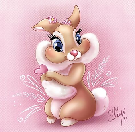 Bambi Characters, Christmas Images Free, Miss Bunny, Bambi Disney, Rabbit Tattoos, Bunny Coloring Pages, Bunny Wallpaper, Cute Animal Illustration, Bunny Pictures