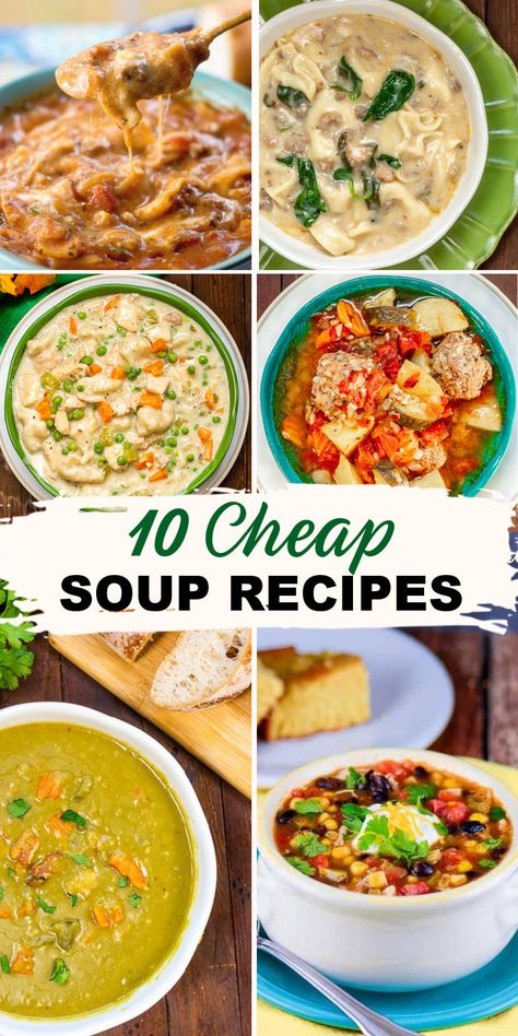 Cheap Soup Recipes, Cheap Soup, Seafood Soups, Quick Soup, Healty Dinner, Homemade Soup Recipe, Instant Pot Soup Recipes, Delicious Soup Recipes, Fall Soups