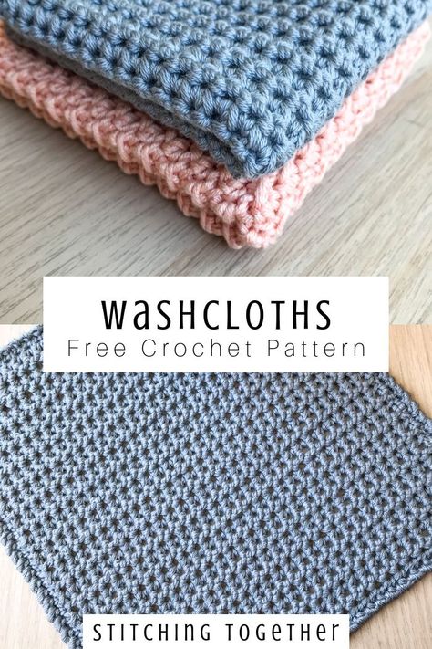 Looking for the perfect housewarming gift? These crochet washcloths are beautiful, easy, and versatile. They can be used as washcloths or dishcloths and are sure to be a welcomed gift. Head to the free pattern to get started now. #crochetwashcloth #crochetkitchen #crochetdishcloth Easiest Crochet Dishcloth Pattern, Crochet Washcloth Stitches, Crochet Bathroom Accessories, Crochet Bath Cloth, Beginner Crochet Washcloth, Amanda Crochets, Crochet Washcloth Free Pattern, Crochet Washcloth Free, Crochet Washcloths