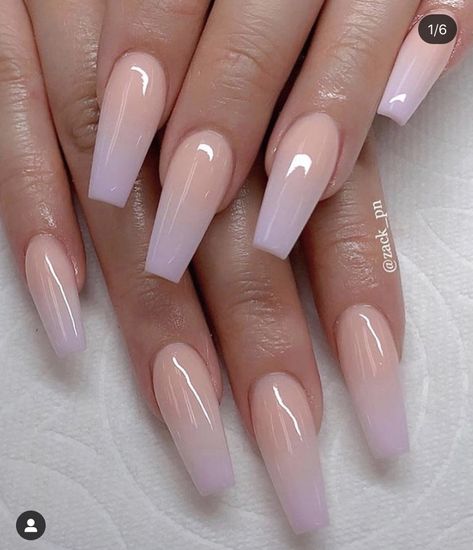 Unghie Sfumate, Ombre Acrylic Nails, Glamour Nails, White Acrylic Nails, Cute Acrylic Nail Designs, Ombre Nail Designs, Long Acrylic Nails Coffin, Winged Liner, Acrylic Nails Coffin Short