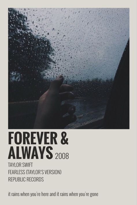 Taylor Swift Aesthetic Song Titles, Taylor Swift Fearless Songs, Always Poster, Polaroid Songs, Song Polaroid, Fearless Song, Fearless Tv, Taylor Swift Discography, Taylor Swift Lyric Quotes