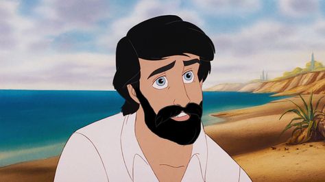 That salty sea air really does Prince Eric well. | These Disney Men With Beards Will Awaken Your Inner Thirst Disney Boyfriend, Prince Eric Disney, Principe Eric, Disney Amor, Official Disney Princesses, Disney Challenge, Disney Princesses And Princes, Film Disney, Prince Eric