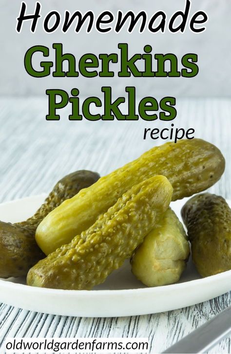 Sweet Gherkin Pickle Recipe, Gherkins Pickles, Pickle Making, Pickles Homemade Easy, Pickle Recipes Homemade, Dill Pickle Recipe, Pickles Recipe, Canning Pickles, Home Canning Recipes