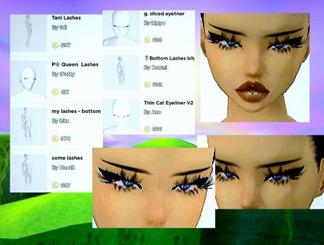 Imvu Faces Ideas, Imvu Lashes, Imvu Avi Ideas Black, Imvu Face Ideas, Imvu Face, Imvu Avi Ideas, Imvu Heads, Imvu Icons, Face Ideas