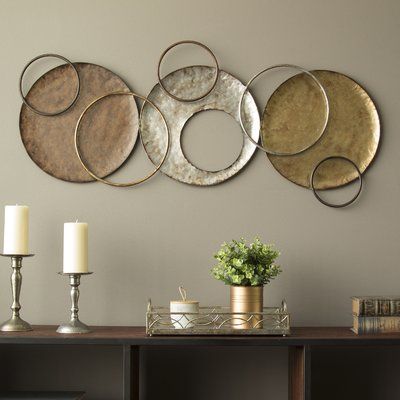 Knoxville Wall Décor Tafel Decor, Diy Wand, Plate Wall Decor, Circle Wall Art, Contemporary Style Homes, Plate Wall, Wall Decor Ideas, Home Decor Art, Wooden Wall Art