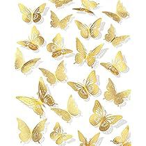 Gold Butterfly Decorations, Butterfly Room Decor, Butterfly Cupcake Toppers, 3d Butterfly Wall Decor, Butterfly Party Decorations, Butterfly Room, Butterfly Wall Decals, Butterfly Decal, 3d Butterfly Wall Stickers