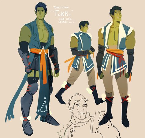 Dnd Oc, Half Orc, D D Character Ideas, Fantasy Races, Dnd Art, High Fantasy, Fantasy Inspiration, Dnd Characters, Character Portraits