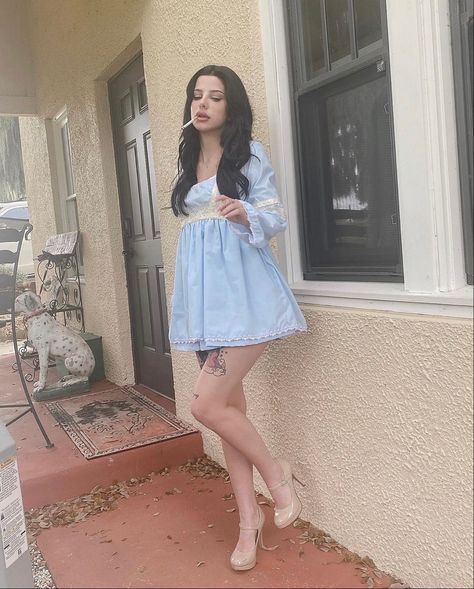 Babydoll Dress Aesthetic, Lana Dress, Future Outfit, Dress Aesthetic, Princess Outfits, Picture Outfits, Blogger Girl, Babydoll Dress, Girly Girl