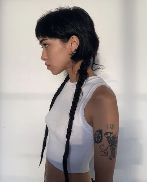 Jellyfish Haircut, Hair Rat, Tail Braids, Rat Tail, Mullet Hairstyle, Hair Reference, Cut My Hair, Hair Inspo Color, Dream Hair