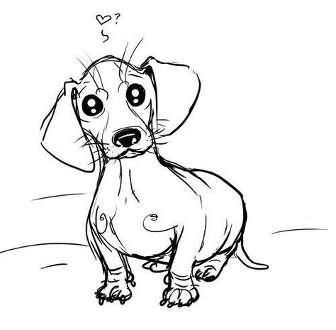 Dachshund Love Sketch How To Draw A Dachshund, Daschund Art, Dachshund Sketch, Arte Dachshund, Dachshund Drawing, Dachshund Painting, Doxie Art, Dachshund Tattoo, Dachshund Art