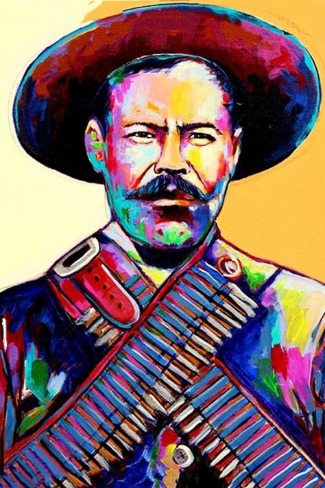 Mexican Artwork, Mexican Revolution, Mexican Culture Art, Pancho Villa, Mexico Art, Pop Art Posters, Chicano Art, Mexican Culture, Mexican Art