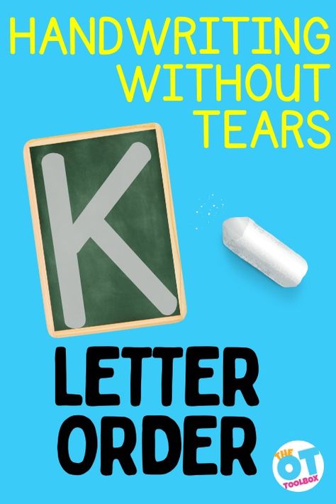 Handwriting without Tears Letter Order is an efficient and effective method to teaching writing skills using a developmental approach Handwriting Without Tears Order, Order To Teach Writing Letters, Letter Teaching Order, Teaching To Write Letters, Teaching Letter Formation, Preschool Letter Writing, Order Of Teaching Letters, Teach Toddler To Write, Fun Ways To Practice Writing Letters