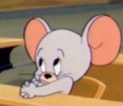 Jerry Mouse Cute, Tom And Jerry Funny, Tom And Jerry Memes, Cute Happy Quotes, Disney Movie Art, Txt Memes, Funny Stickman, Tom And Jerry Cartoon, Cute Images For Dp