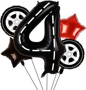 Race Car Balloons Wheel Tire Balloon 4th Birthday Party Decorations for Boy Foil Mylar Race Car Truck Bike Theme Party Supplies Favors Anniversary Decor Black and Red Tire Balloon, 4th Birthday Party, Anniversary Decor, Kids Gift Guide, 4th Birthday Parties, Decor Black, Race Car, 4th Birthday, Toys Shop