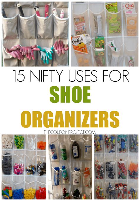 15 Nifty Uses for Shoe Organizers - The Coupon Project Uses For Shoe Organizers, Shoe Organizers Ideas, Over The Door Organizer Ideas, Door Shoe Organizer Ideas, Kids Shoe Organization, Shoe Organization, Shoe Organiser, Closet Planning, Organizational Tips