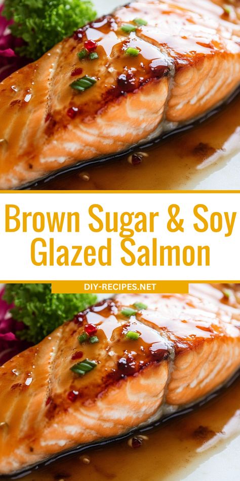 Enjoy the perfect balance of sweet and savory with this brown sugar and soy-glazed salmon. Baked in the oven and basted to ensure every bite is packed with flavor! Recipe For Salmon In The Oven, Alaskan Salmon Recipes Baked, Quick And Easy Salmon Recipes Oven Baked, Bake Salmon In Oven Recipes, Broiled Salmon Recipes Oven, Glazed Salmon Recipes Baked, Soy Salmon Recipes, Oven Baked Salmon Recipe, Easy Salmon Recipes Baked Healthy