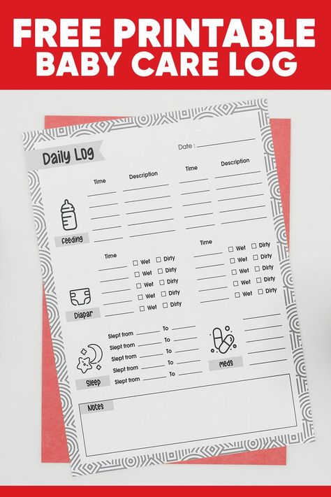 Infant Daily Report Printable Free, Infant Care Sheet, Daycare Daily Report, Toddler Daily Report, Daycare Daily Sheets, Baby Daily Log, Infant Daily Report, Tracker Printable Free, Infant Daycare