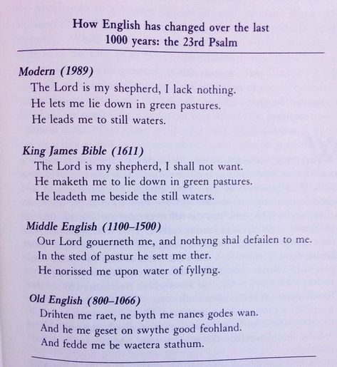 Inside History on Instagram: "The evolution of the English language over a 1,000 year time span. The changes in the English language can be traced back to the 5th century when England was invaded by different tribes such as the Angles, Jutes, Saxons and Frisians whose languages produced what we know today as Anglo-Saxon or Old English (sounded similar to German). In the 8th, 9th and 10th centuries, invasions by the Vikings of Denmark, Norway and Sweden brought with them another form of the same Old English Language, Anglo Saxon History, English Sounds, Ancient Alphabets, English Speech, Old English Words, History Literature, Middle English, Classical Conversations