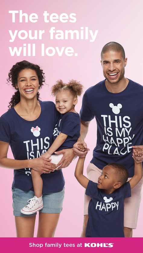 Shop Disney tees for everyone in the family at Kohls. It’s always more fun to do things together as a family—like wearing matching tees! Find the set that everyone will be on board with at Kohl’s stores and at Kohls.com. #Disney #family Fun Graphic Tees, Plus Size Disney, Shop Disney, Baby Minnie Mouse, Minnie Mouse Girl, Belle Disney, Disney Favorites, Baby Mouse, Family Tees