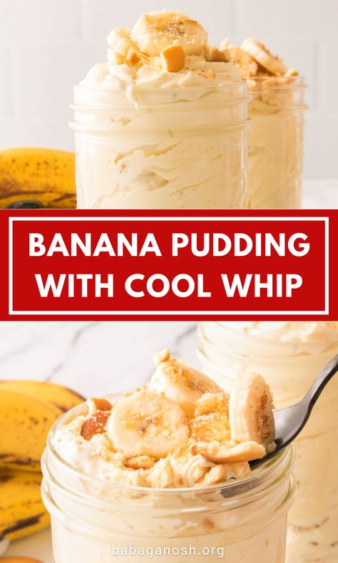 Banana Pudding For Two, Banana Pudding Recipe With Cool Whip, Banana Pudding Made With Cool Whip, Banana Pudding With Condensed Milk And Cool Whip, Banana Pudding With Whipped Cream, Banana Pudding Without Vanilla Wafers, Banana Pudding Cool Whip Recipe, Banana Pudding Instant Vanilla, Vanilla Pudding Cool Whip Dessert