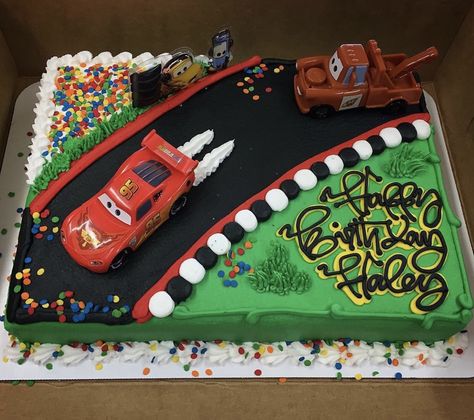 Cars Sheet Cake, Lightening Mcqueen Cakes, Lightning Mcqueen Birthday Cake, Lightning Mcqueen Birthday, Lightning Mcqueen Cake, Mcqueen Cake, Cars Birthday Cake, Cake Quotes, Shark Cake