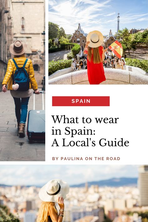 Visiting Spain soon? Discover what to wear in Spain during spring (February, March, April, May) and summer (June). This local’s guide to Spain travel outfits helps you pack with ease, so you’ll be ready for everything from walking tours to rooftop dining. Style meets practicality with these outfit ideas! What To Wear In Spain, Visiting Spain, Comfortable Travel Shoes, August Weather, Beautiful Places In Spain, Spain Travel Outfits, Travel Light Packing, Rooftop Dining, Travel In Europe