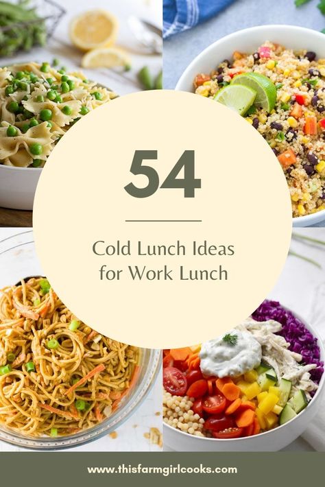 I've rounded up 54 of the best cold lunch ideas, no heat required! If you need ideas for easy lunches to take to work, then read on! Cold Lunch Ideas For Work, Lunches To Take To Work, No Heat Lunch, Cold Lunch Ideas, Field Meals, Lunch Ideas For Work, Cold Lunch, Clean Eating Lunch, Ideas Lunch