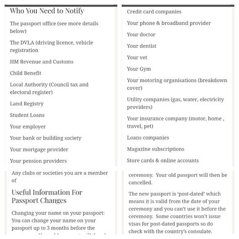 Name Change List, Change Name Checklist, Change Name After Wedding, Name Change List After Marriage, How To Change Name After Marriage, Name Change Checklist Marriage, Wedding Name Change, Name Change Checklist, Marriage Name Change