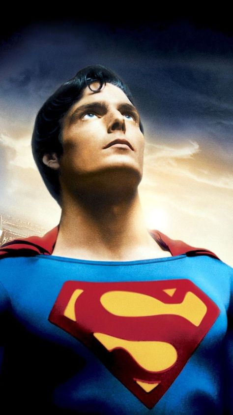 Superman 1978, Superman The Movie, Superman Images, Comic Superman, Christopher Reeve Superman, Superman Film, Superman Dc Comics, Superman 1, Superman Wallpaper