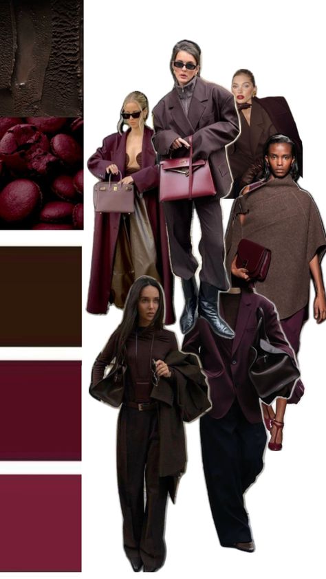 Burgundy & brown outfit Burgundy Outfit, Red Chocolate, Brown Outfit, Red Outfit, Work Fashion, Beauty Inspiration, Aesthetic Outfits, Chocolate Brown, Dark Red