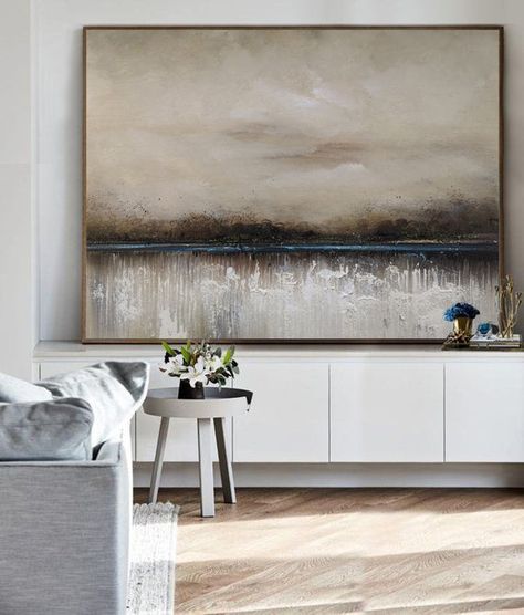 Sea Abstract Painting, Sky Landscape Painting, Texture Techniques, Ocean Landscape Painting, Sea Abstract, Canvas Board Painting, Large Canvas Painting, Art Deco Interior Design, Painting Ocean