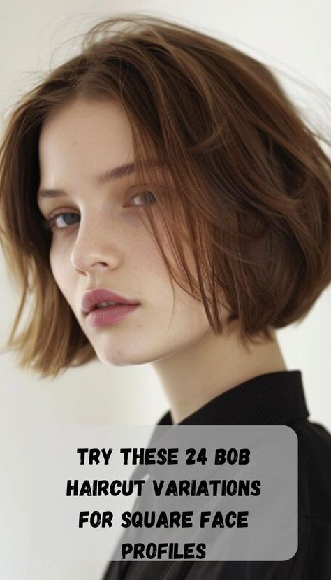 Square face profiles deserve a cut that softens and balances their features. These 24 bob haircut variations are specifically tailored to complement square face shapes, offering a range of stylish options from layered to blunt cuts. Pixie For Square Face Shape, Bob Haircuts For Square Faces, Short Hair Square Face Pixie Cuts, Square Face Short Haircut, Bob Haircut For Square Face, Short Hair Styles For Square Faces, Bobs For Square Faces, Best Haircut For Square Face, Bob Square Face