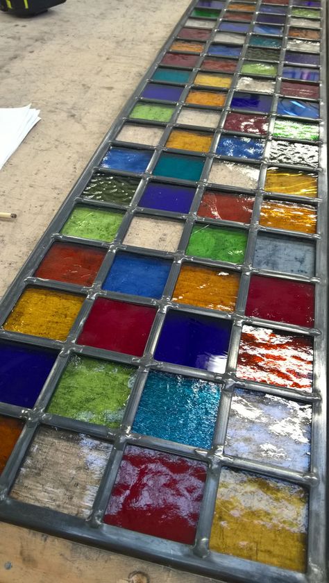 Abstract Stained Glass Transom Window - Studio Journal Coloured Glass Window, Stained Glass Transom, Glass Transom, Transom Window, Stained Glass Rose, Stained Glass Studio, Mosaic Stained, Transom Windows, Stained Glass Lamps